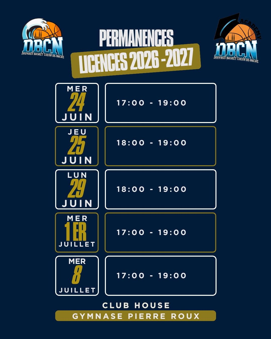 Photo de présentation de l'article : Permanence licences saison 2026-2027